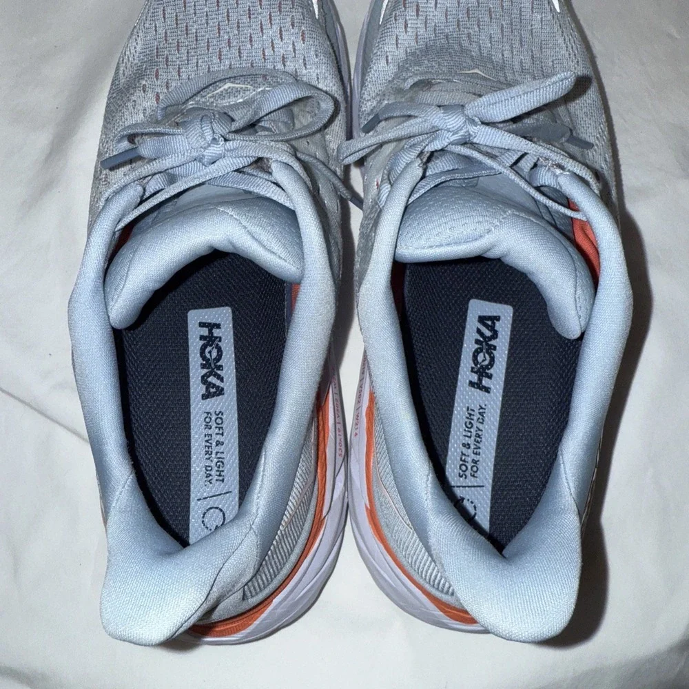 Hoka One One Clifton 8 Running Shoes Blue Fog 1119394-BFPA Women's Size US 9.5 B